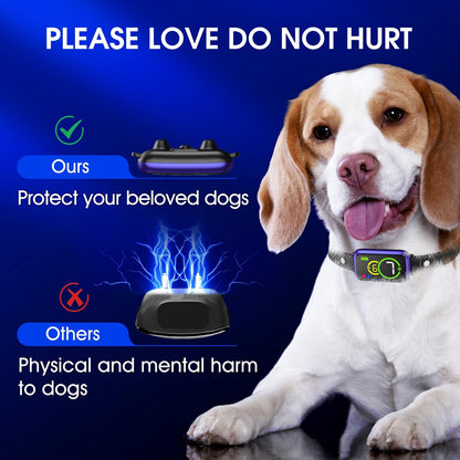 Bark Collar, Smart Dog Bark Collar, Automatic Bark Collar for Small Dogs 5-15lbs, Medium, Large Dogs, Humane Stop Anti-Barking with Beep, Vibration & 7 Adjustable Sensitivity, IP67