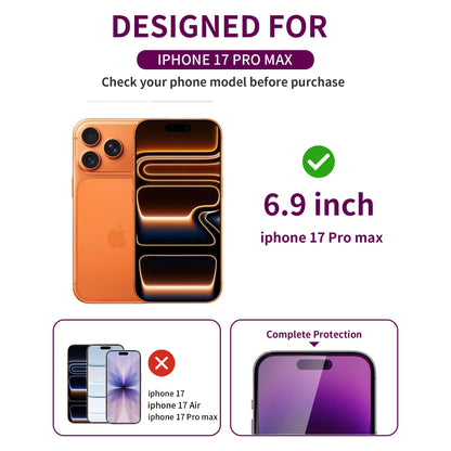 2 Pack Privacy Screen Protector for iPhone 16 Pro Max Tempered Glass 6.9inch Private Saver Anti-Spy Eye Protection Anti-Scratch Full Coverage