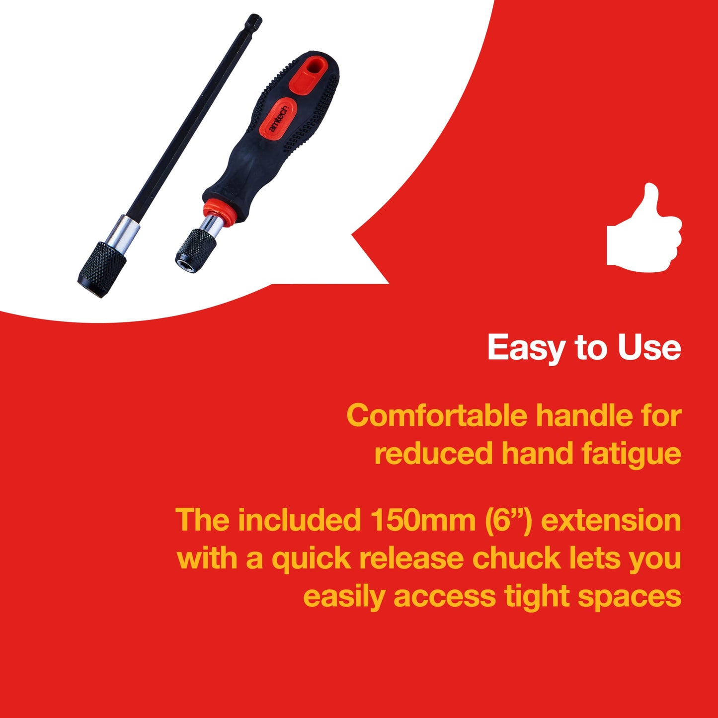 Amtech - Set of Small Wire Brushes for Cleaning, Made from Tough Steel, Glass, and Nylon, Versatile Choice of Sizes with 1/4” Hex Drive Shank, Comfortable Handle, Extended Reach (20pc)