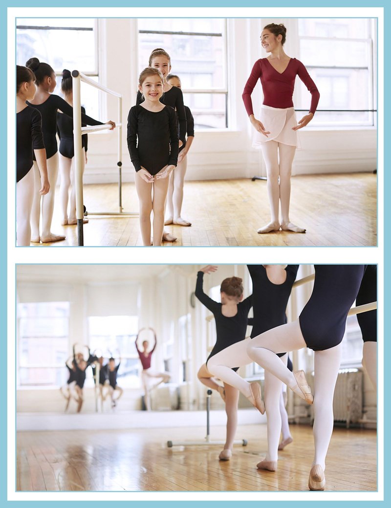 Dayrose Tan Stirrup Tights for Girls, Stirrup Ballet Tights for Toddler Girls 4-5 Years