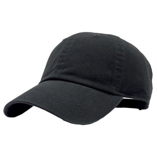 Utmost Unisex Classic Low Profile Cotton Baseball Cap Plain Blank Camoflauge Soft Unconstructed Adjustable Size Dad Hat (Black)