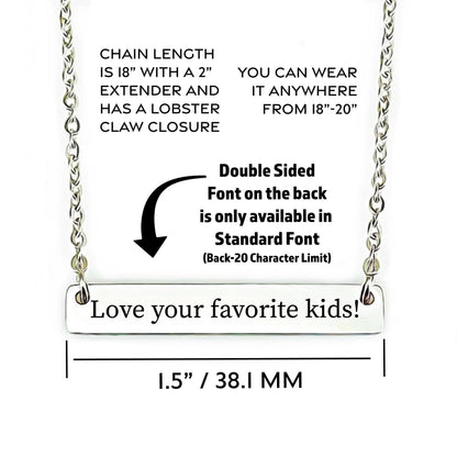 Camille Jane Necklace Personalized Kids Name Necklace Kids Names Bar Necklace Mom Personalized for Mom Necklace Kid's Names Mother's Day Jewelry Mother's Day Gift Mom CAMILLE-BAR