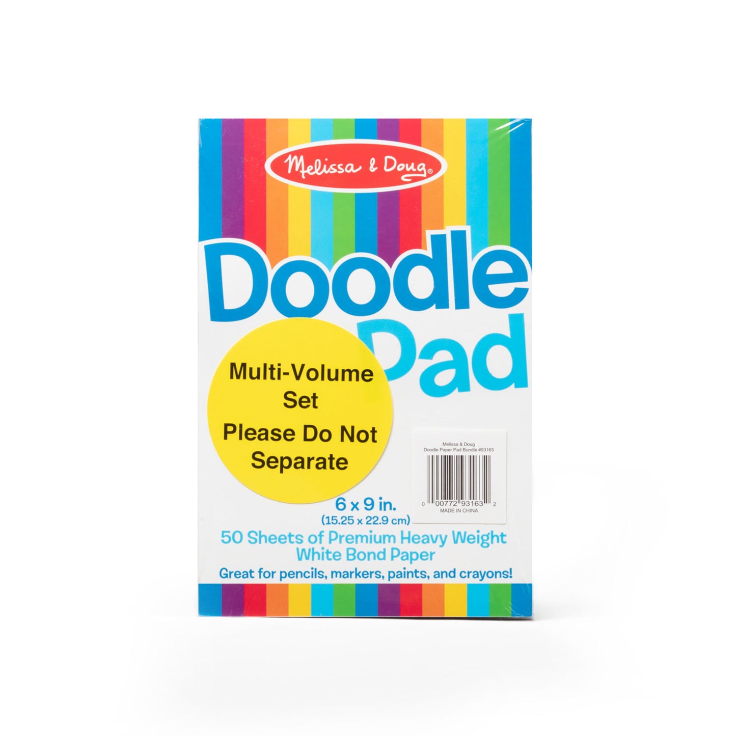 Melissa & Doug Drawing Paper Pad (6 x 9 inches) - 50 Sheets, 4-Pack