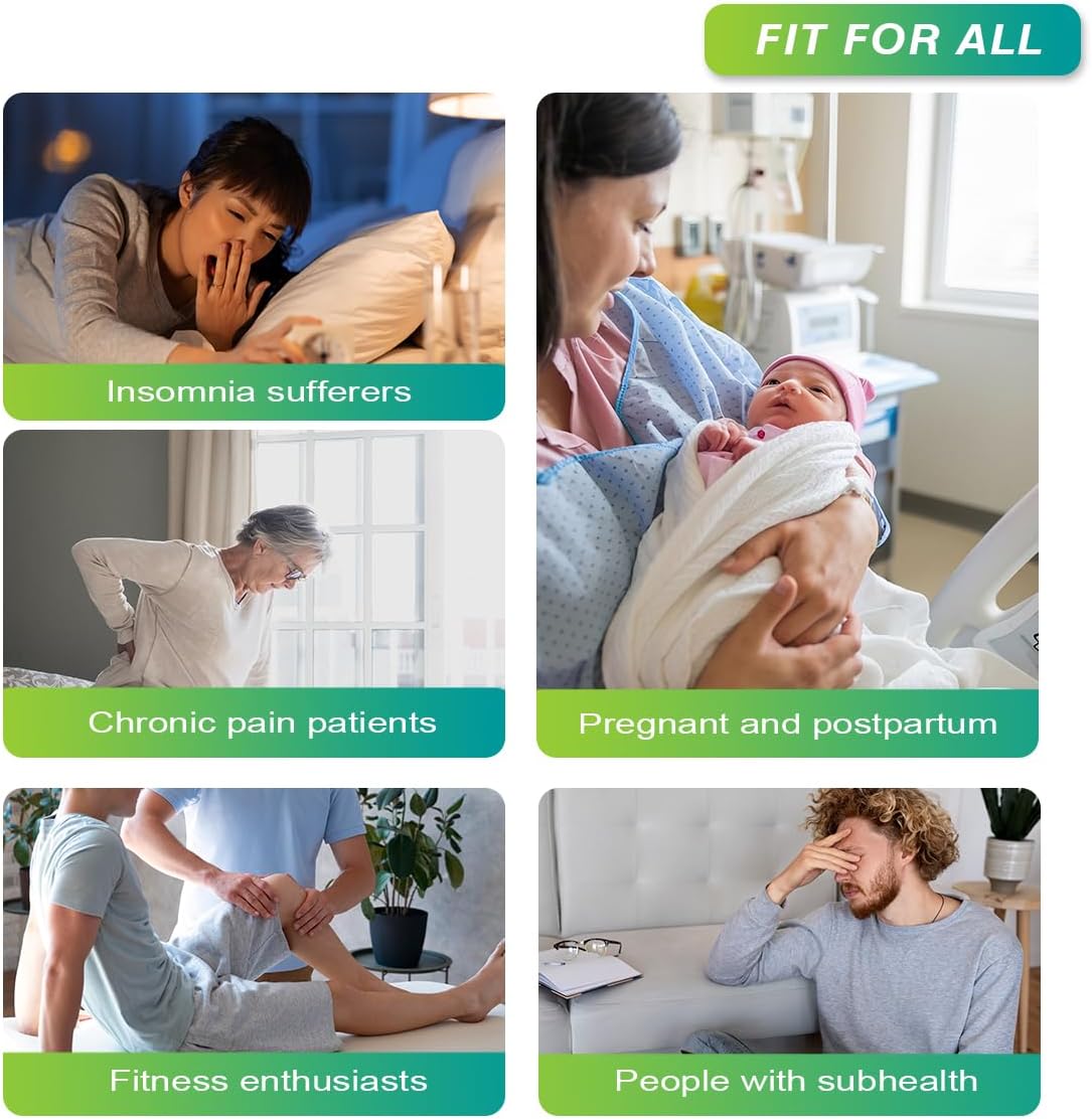 Grounding Pillowcase Queen Conductive Grounding Mat with 15ft Grounding Cord 20x30in Sleep Therapy Relieve Stress Increase Energy Gray