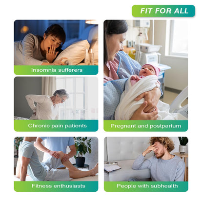 Grounding Pillowcase Queen Conductive Grounding Mat with 15ft Grounding Cord 20x30in Sleep Therapy Relieve Stress Increase Energy Gray