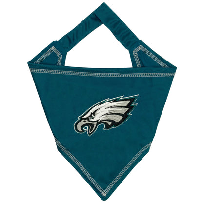 Pets First NFL Philadelphia Eagles TIE Bandana, Small/Medium. Dog Bandana Scarf Bib for Pet Cat Dog. The Ultimate Game-Day, Party Bandana (PHL-3550-S-M)