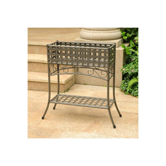 Maykoosh Elegant Escape Iron Rectangular Plant Stand