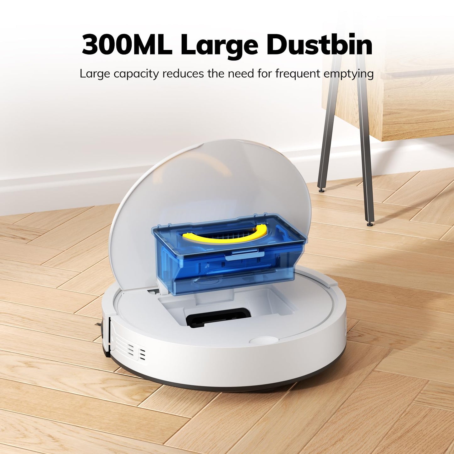 ILIFE V2 Robot Vacuum Cleaner, Tangle-Free Suction, 120 Mins Runtime, Slim, Self-Charging Robotic Vacuum Cleaner, Ideal for Pet Hair and Hard Floors