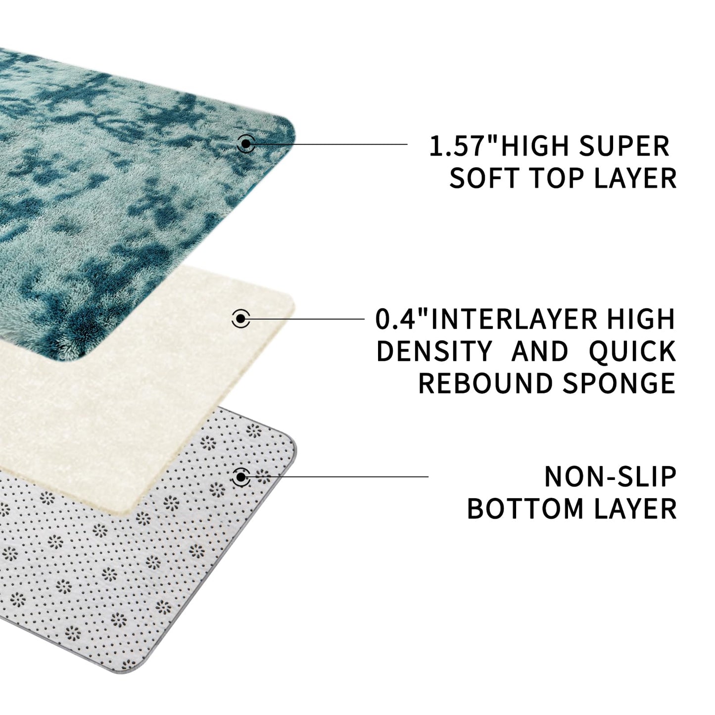 Sour Lemon 8x10 Area Rugs for Bedroom, Living Room Fluffy Rug, Large Area Rug Shag Shaggy Carpet Soft Plush Furry Bedside Rug, Machine Washable Area Rug for Kids Girls Boys Home Decor Anti Slip