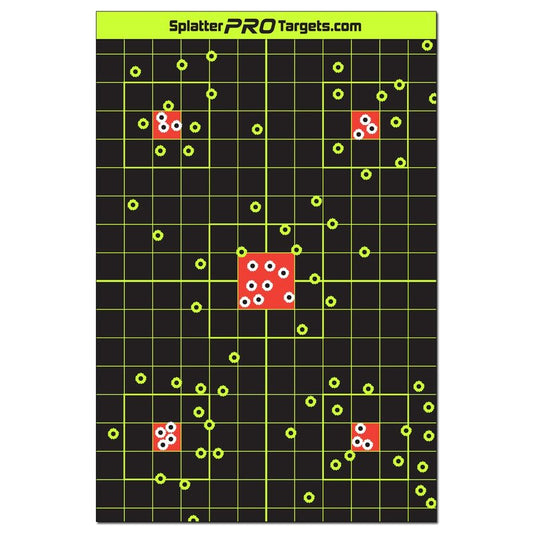 12x18 Splatter Targets. Shots Burst with a Bright Splatter Upon Impact. Instantly See Your Shots. (10)