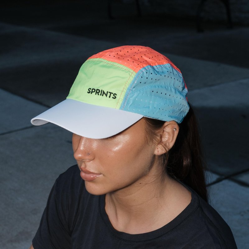 Sprints Race Day Performance HyperG Racing Cap | The Lightweight, Quick Dry, Running, Sport Hat, One Size, Unisex (Setting Sun Evaporated Ventilation)