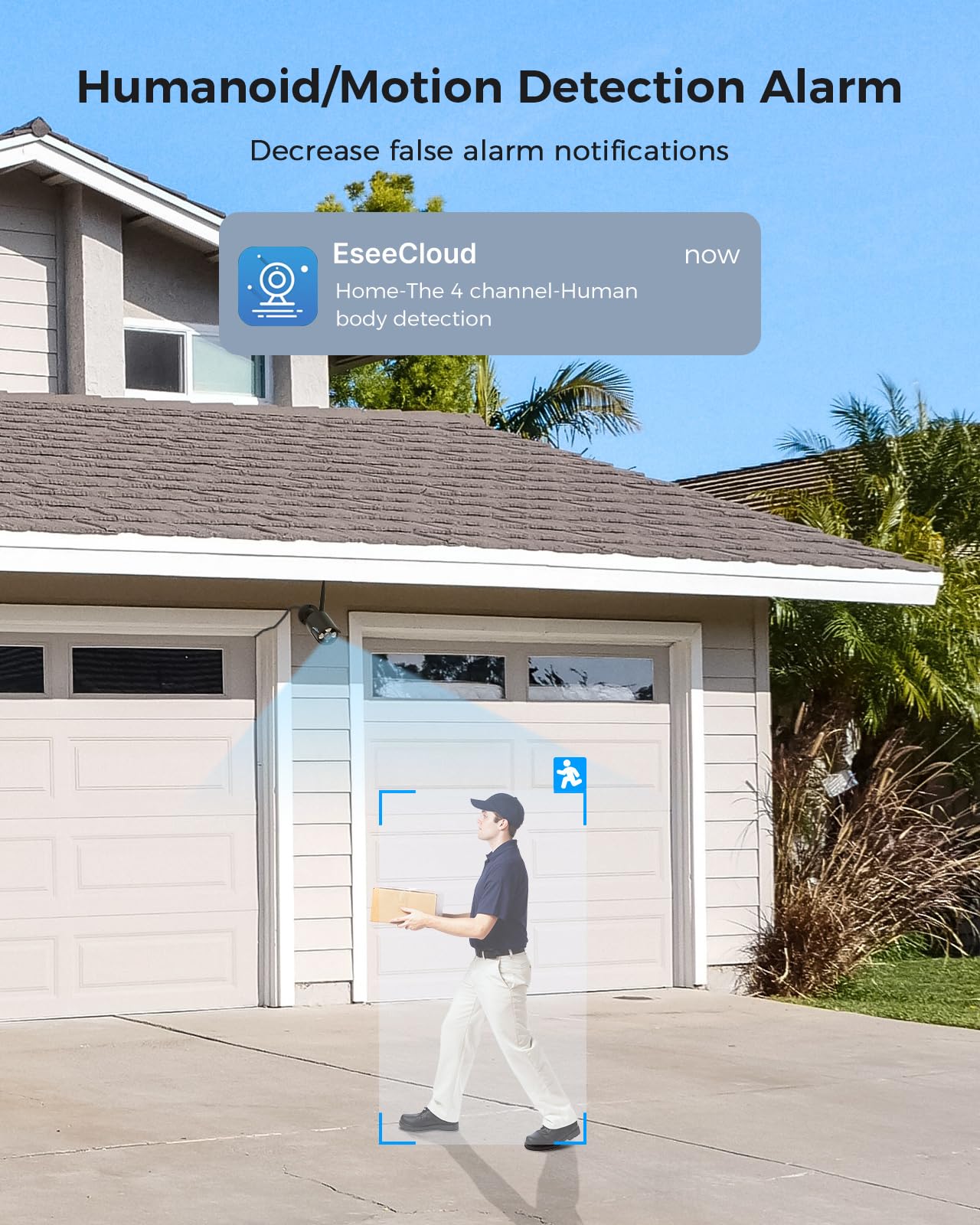 Hiseeu Wireless Security Camera System, 16CH NVR 5MP Outdoor WiFi Cameras, 8-Cam Kit, Plug-in Home Security System, Motion Detection, IP66, 3TB HDD, No Monthly Fees