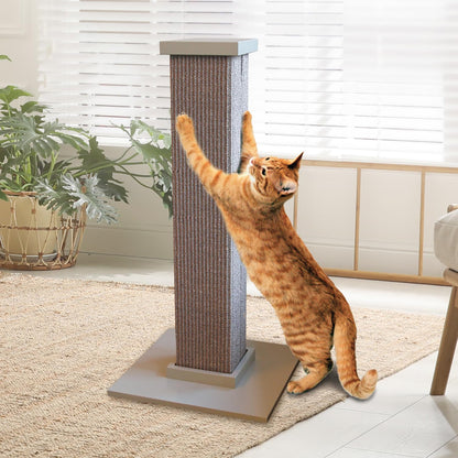 SmartCat Ultimate Scratching Post- Gray, Large (32-Inch)
