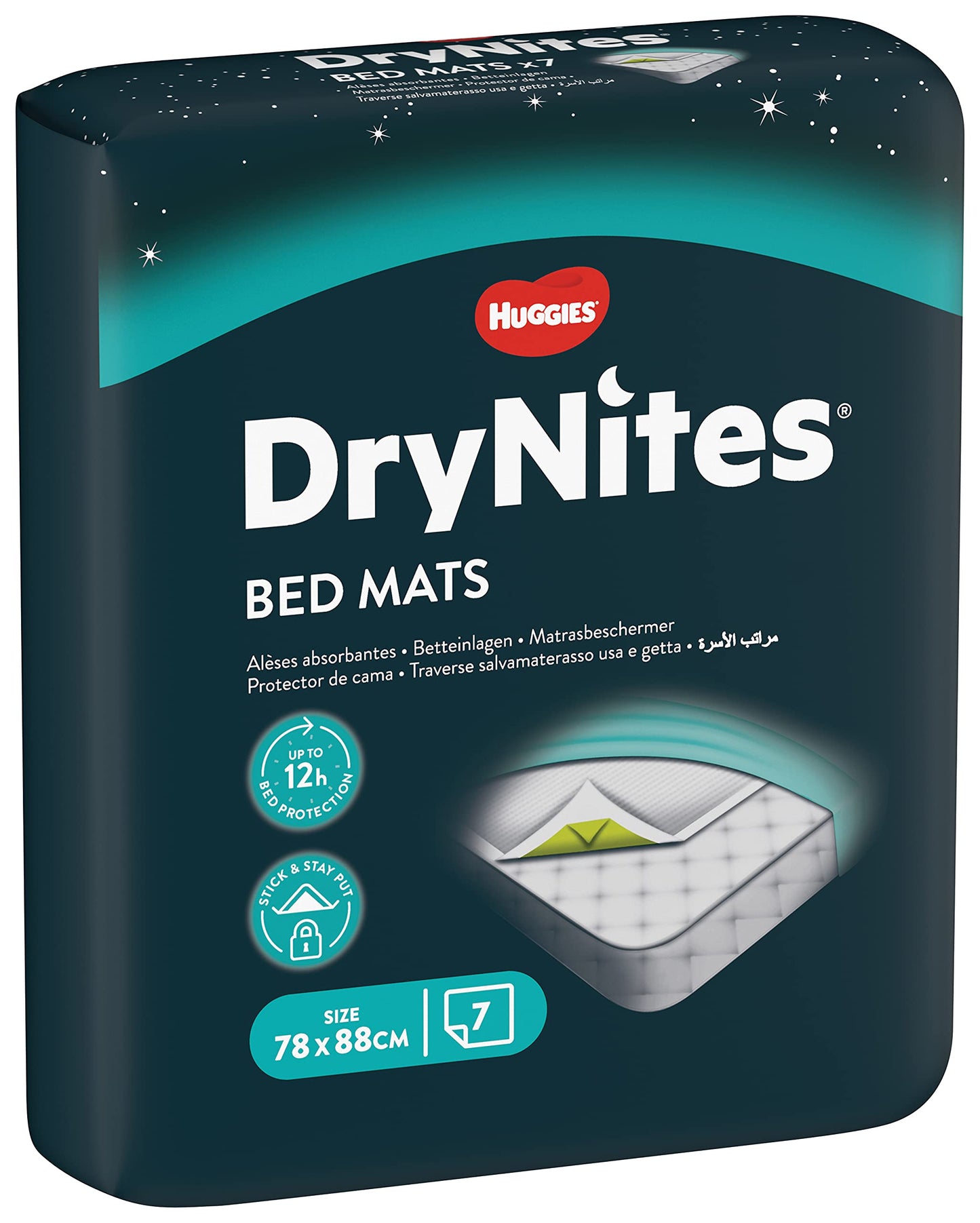 Huggies DryNites Disposable Bed Mats, Mattress Protector - 28 Mats Total by Huggies