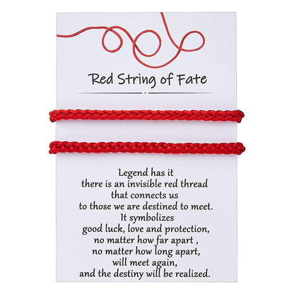 Desimtion Valentines Day Gifts for Her Couples Bracelets Red String of Fate Matching Bracelets for Couples Gifts for Him and Her, Long Distance Relationship Gifts for Girlfriend and Boyfriend