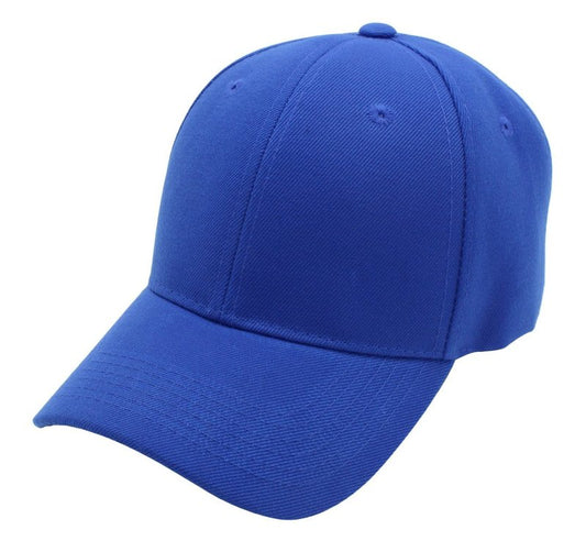 Top Level Baseball Cap Men Women - Classic Adjustable Plain Hat (Royal)