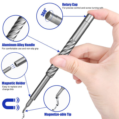 HengTianMei 142 in 1 Precision Screwdriver Set Professional Magnetic Repair Tool Kit for Computer, Laptop, Xbox, Macbook, Game Console (H1128)