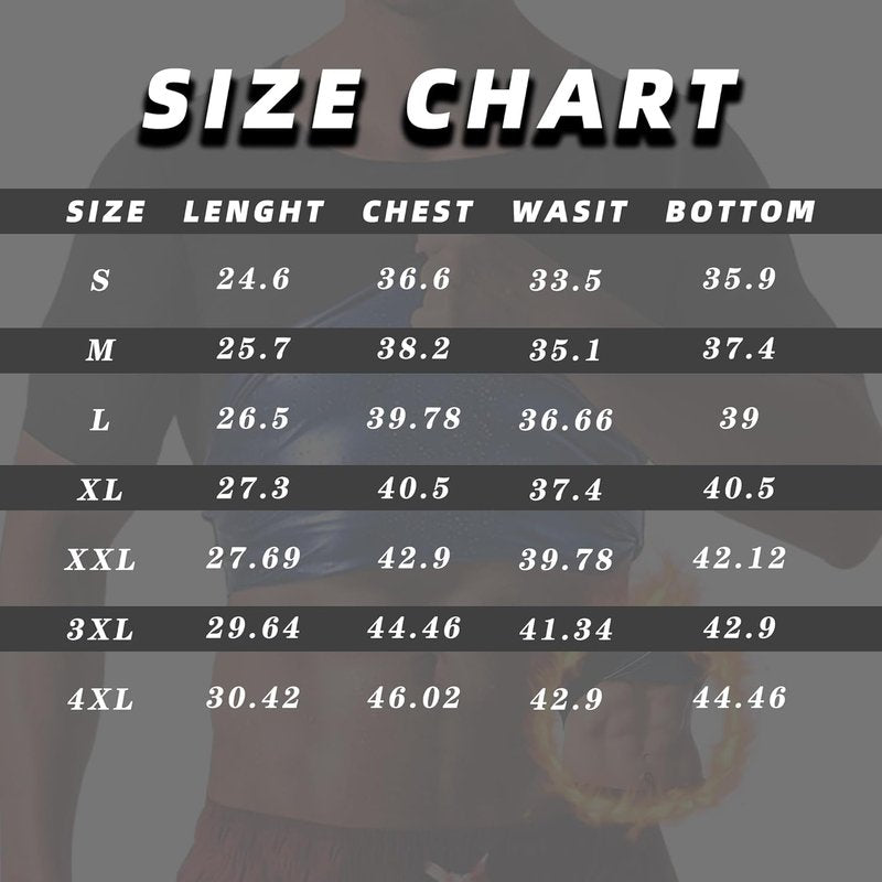 Men's Sauna Sweat Suit - Compression Workout T-Shirt for Gym | Sports Shapewear Jacket