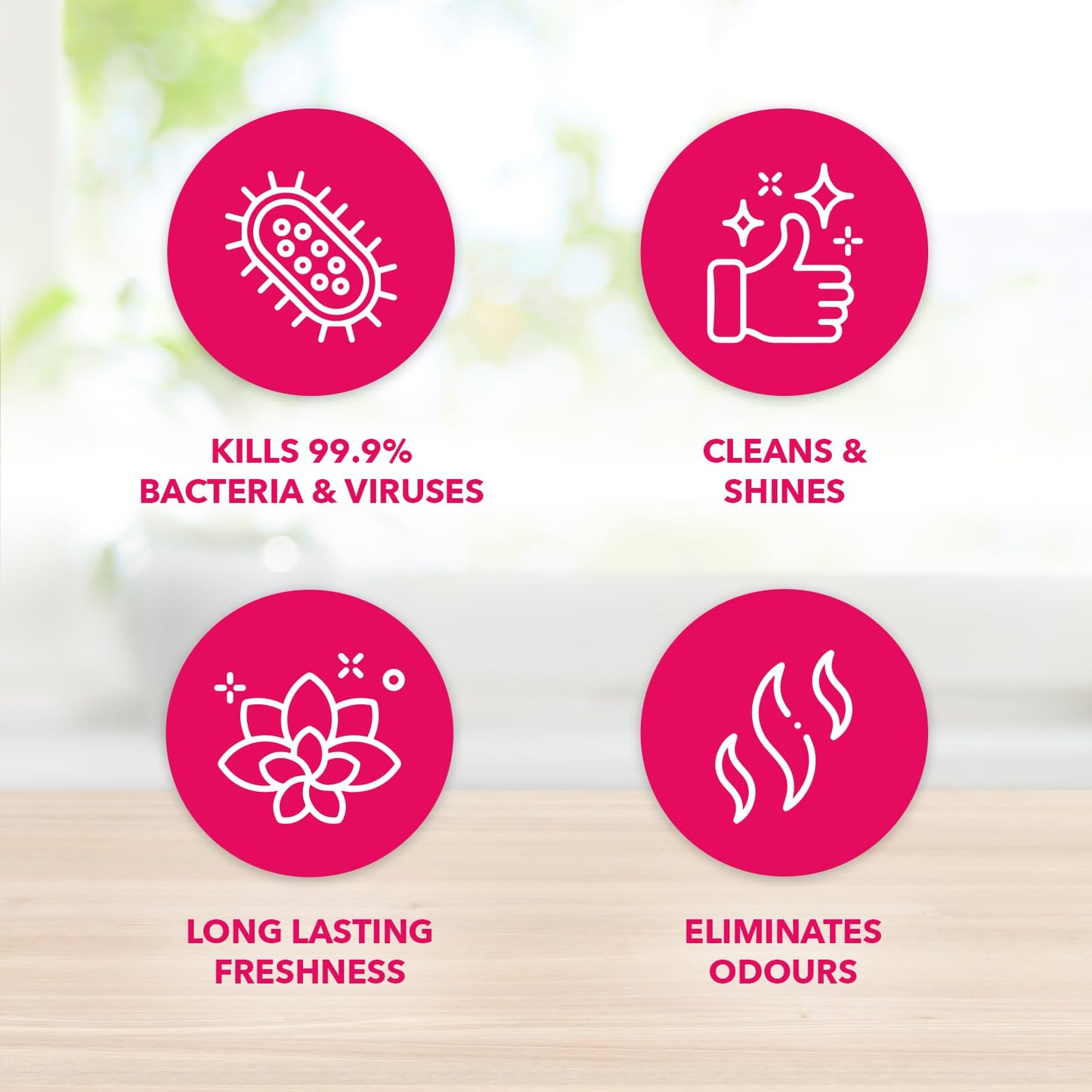 Fabulosa Multi Purpose Antibacterial Spotless Kitchen Cleaner Disinfectant Trigger Spray with Lasting Fragrance, 9 Pack, 500ml, Winter Angel (Packaging may vary)