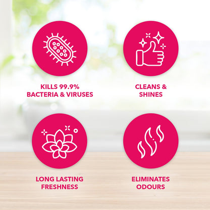 Fabulosa Multi Purpose Antibacterial Spotless Kitchen Cleaner Disinfectant Trigger Spray with Lasting Fragrance, 9 Pack, 500ml, Winter Angel (Packaging may vary)