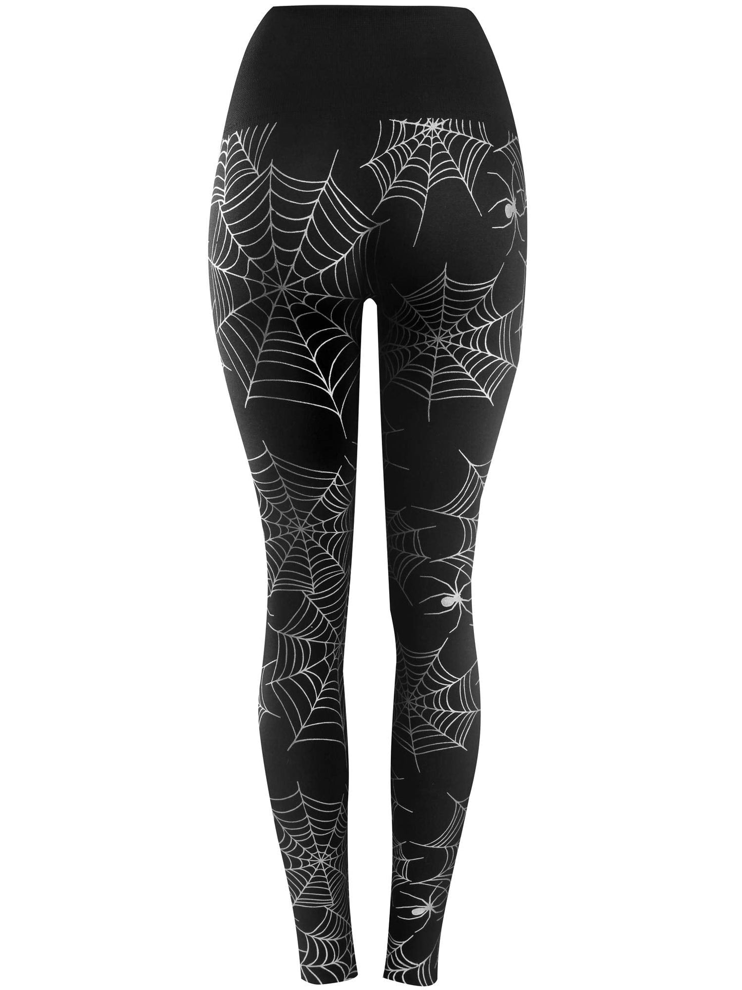 Eliacher Halloween Leggings for Women Plus Size Brushed Stretch Seamless Halloween Leggings (US 8-14)