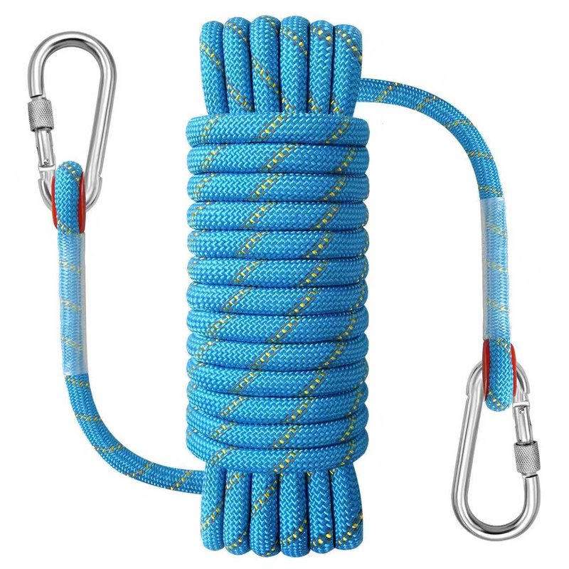 NorthPada Boat Rope with Hook, 1/2 in x 32 ft, 18 kN, Reflective Blue, Waterproof, Floating, for Boating, Marine, Mooring, Kayak, Sailing