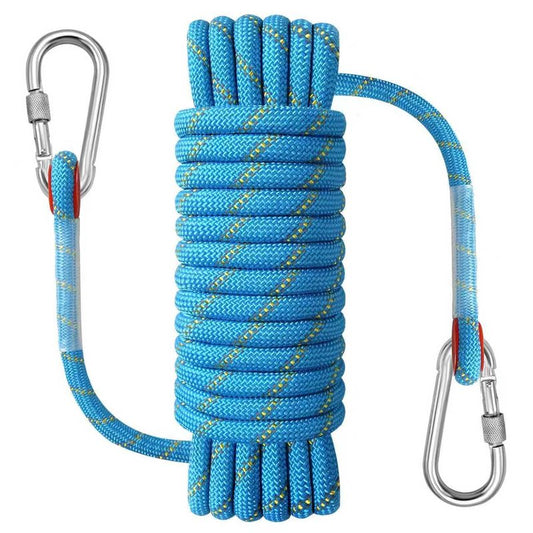 NorthPada Boat Rope with Hook, 1/2 in x 32 ft, 18 kN, Reflective Blue, Waterproof, Floating, for Boating, Marine, Mooring, Kayak, Sailing