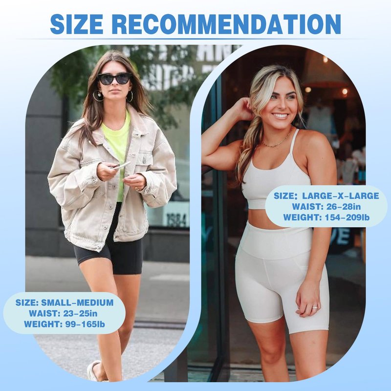 MOREFEEL High Waisted Biker Shorts for Women - 5'' Tummy Control Butt Lifting Gym Workout Athletic Shorts, White Yoga Pants