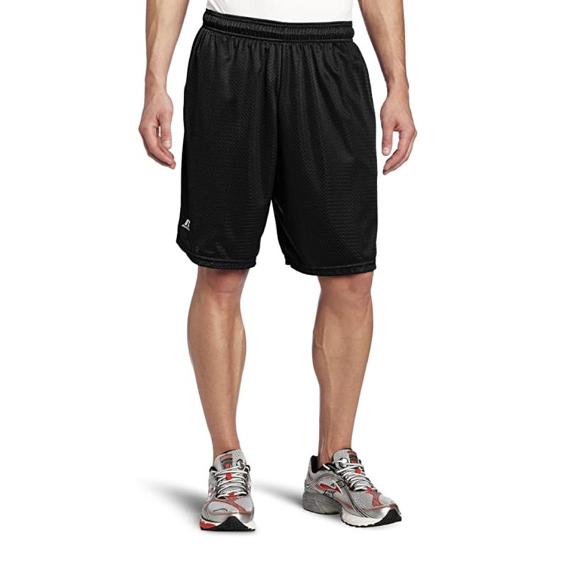 Russell Athletic Men's Mesh Pocket Short, Maroon, Large