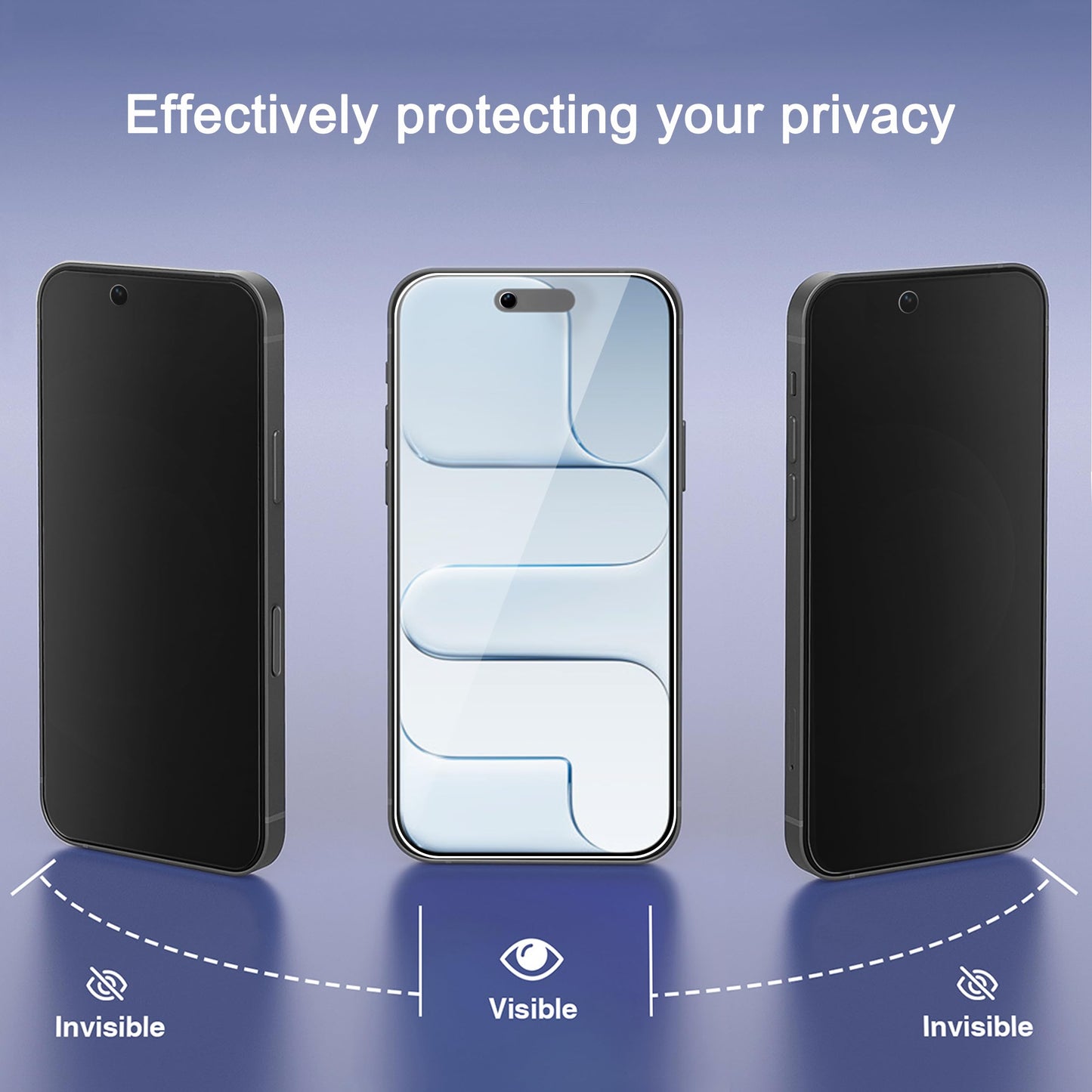 Ailun 2Pack Privacy Screen Protector Compatible for iPhone 14 Pro Max [6.7 inch] + 2 Pack Camera Lens Protector, Anti Spy Private Tempered Glass Film, Case Friendly, [9H Hardness] - HD