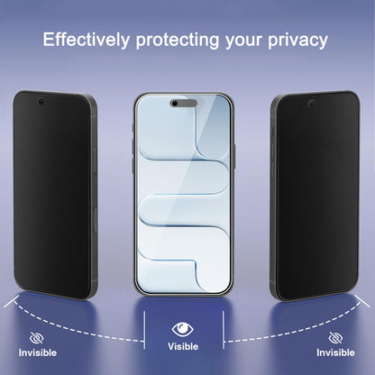 Ailun 2Pack Privacy Screen Protector Compatible for iPhone 14 Pro Max [6.7 inch] + 2 Pack Camera Lens Protector, Anti Spy Private Tempered Glass Film, Case Friendly, [9H Hardness] - HD