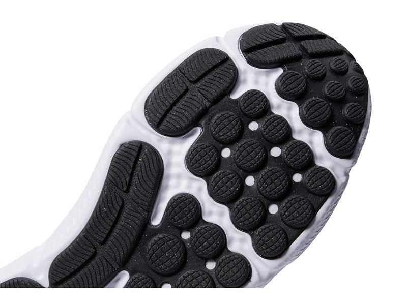 Under Armour Men's Charged Assert 10 Shoes, (001) Black/Black/White, 9 Wide