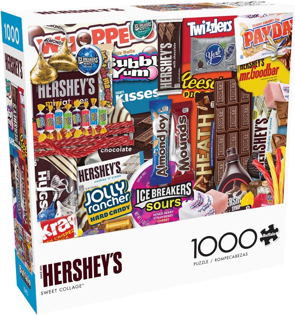 Buffalo Games - Hershey - Hershey's Sweet Collage - 1000 Piece Jigsaw Puzzle for Adults -Challenging Puzzle Perfect for Game Nights - Finished Size is 26.75 x 19.75