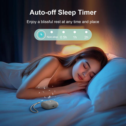 ANJANK Mini Portable Travel White Noise Sound Machine for Adults, 20 Soothing Sounds, Powerful Battery, 30-Level Volume, Sleep Timer, Noise Canceling for Sleeping, Home, Airplane