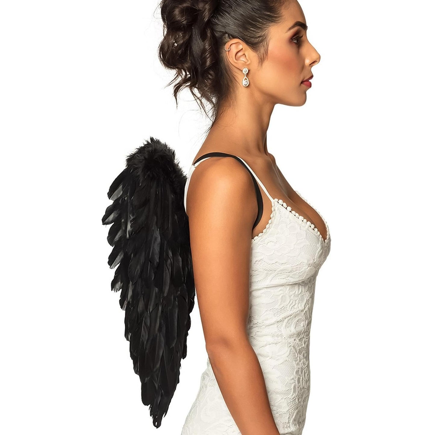 Boland Black Wing for Adults - Durable, Lightweight, Perfect for Costumes, Cosplay, Halloween & Themed Events, Adjustable Fit