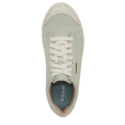 Dr. Scholl's Shoes Womens Time Off Sneaker Aloe Green Fabric 6 M