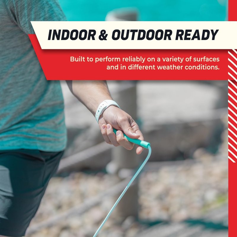 Jump Rope - Adjustable Indoor/Outdoor PVC Skip Rope for Fitness | Unbreakable Handles, Tangle-Free Design