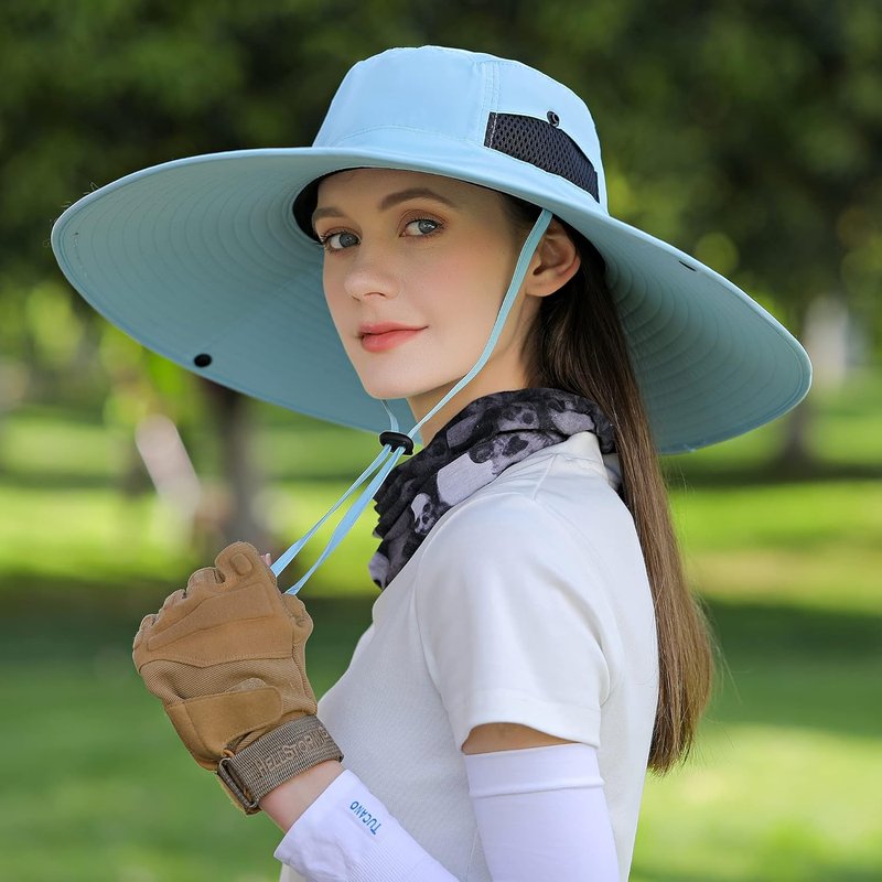 Wide Brim Sun Hat - UV Protection for Men & Women | Ventilated Summer Fishing & Hiking Hat