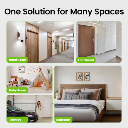 GHome Smart 4-in-1 Smart Door Knob Fingerprint Door Lock with Keypad, Biometric & App Control, Keyless Entry for Room, Garage, Office, Apartment, Local Data Storage