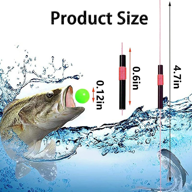 Fishing Bobber Stops - Durable Float Stops with Glow Beads | Easy String Knots
