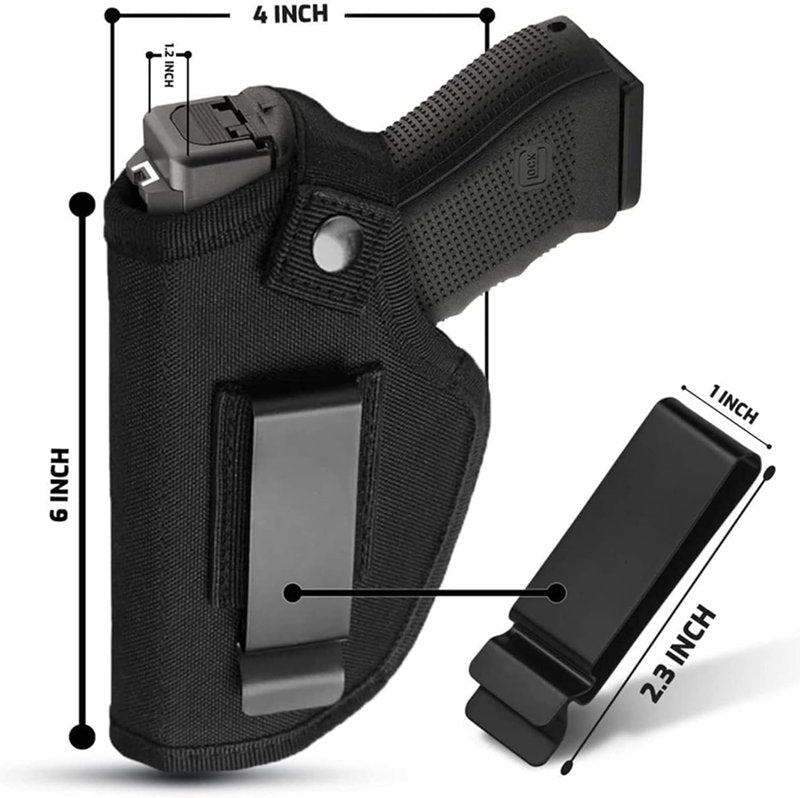 Concealed Carry Holster - IWB/OWB Metal Clip for Airsoft Pistols | Right & Left-Hand Draw Options