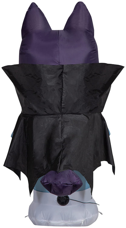 Gemmy Airblown Bluey in Vampire Costume Bluey, 3.5 ft Tall, Blue