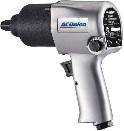 ACDelco ANI405A Heavy Duty Twin Hammer ½” 500 ft-lbs. 5-Speed Pneumatic Impact Wrench Tool Kit