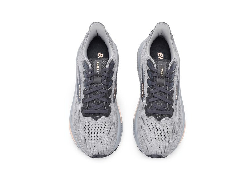Brooks Women's Ghost 17 Alloy/Blackened Pearl/Peach 5 Medium