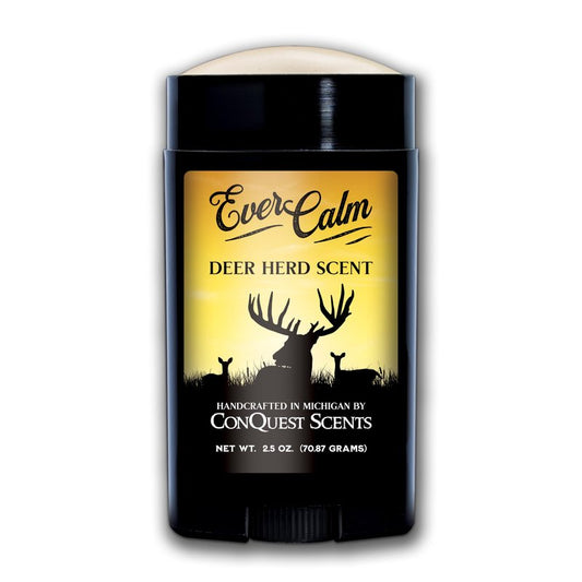 Conquest Scents EverCalm Deer Herd Scent Bottle – Deer Attractant & Calming Scent, All-Season Effectiveness, Versatile Hunting Liquid Bottle, 4.0 oz