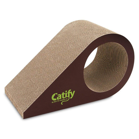 Catify by Best Pet Supplies, Inc., Inc., Inc., Droplet Cardboard Cat Scratcher with Catnip (CTM-07)