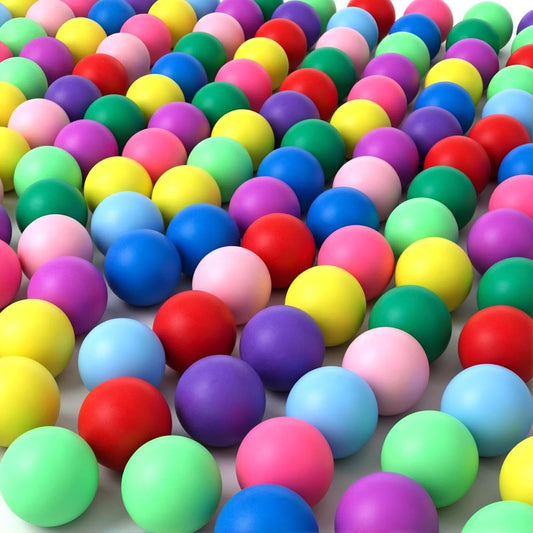 Hanaive 100 Pack Table Tennis Balls Multi Colored 40mm Plastic Balls Bulk Washable Small Game for Carnival Pool Games, Party Decoration Pet Toy(Vivid Color)