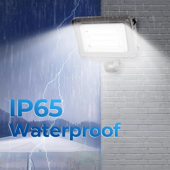 CINOTON 30W Dusk to Dawn LED Flood Light Outdoor, 4200LM IP65 Waterproof Security Wall Lighting Fixture with 180°Knuckle for Barn Yard Factory 5000K Daylight AC100-277V 1 Pack