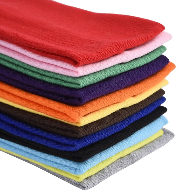 Eboot 12 Pcs Sport Headbands for Women Fabric Elastic Hair Bands Soft Cotton Cloth Stretchy Head Bands Sweat Absorption Athletic Headbands for Workout Yoga Running