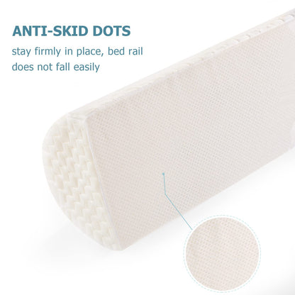 HBselect Memory Foam Baby Bed Guard Rail for Toddler Kids Children Adult,Soft Portable Safety Side Bed Guard Bumper for Cot Bed/Toddler Junior Bed (1 Pack)